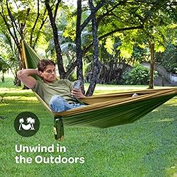 Durable Hammock 400 lb Capacity - Lightweight Nylon