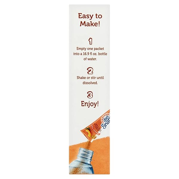 SNAPPLE ON THE GO SUGAR FREE DIET PEACH TEA POWDERED DRINK MIX 6 STICKS PER BOX – PACK OF 3 (3)