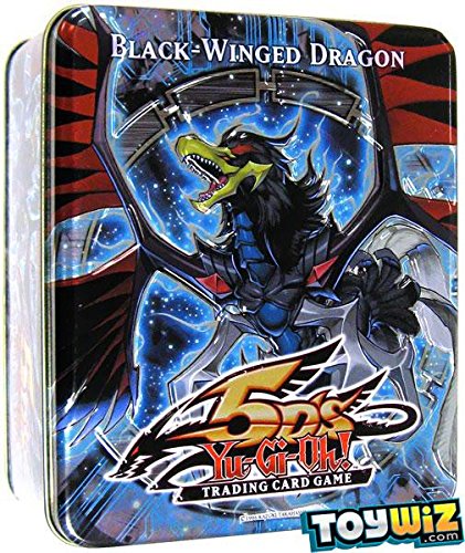 YuGiOh 5Ds 2010 Collection Tin 1st Wave BlackWinged Dragon Chimeratech Fortress Dragon, Blackwing Vayu, Green Baboon Wicked Eraser