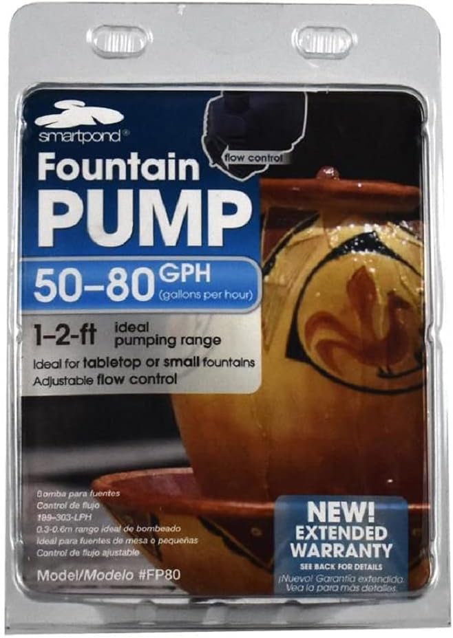 Smartpond Fountain Pump 50-80 Gph : Garden & Outdoor