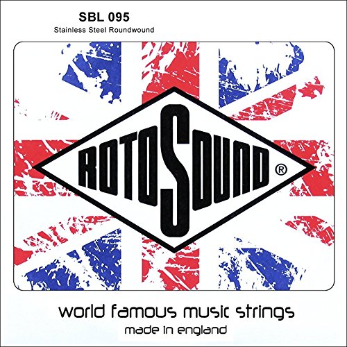 Rotosound Strings for Electric Bass STAINLESS Single Strings SWING 66 .095"w/2.41mm wound SBL095