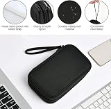 AMFUN Universal Hard Drive Case, Nylon Organizer Bag with Inner Mesh Pockets (L) view 4