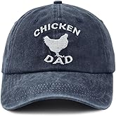Tynqwegui Chicken Dad Hat for Men, Adjustable Embroidered Cotton Baseball Cap