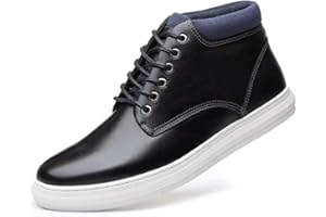 Arkbird Casual Sneaker Shoes, Lace-up Leather Chukka Boots for Men