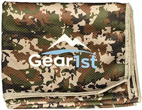 Cooling Towel 39" x 12" Extra Soft Sports Gym Workout Yoga Golf (Camoflouge)