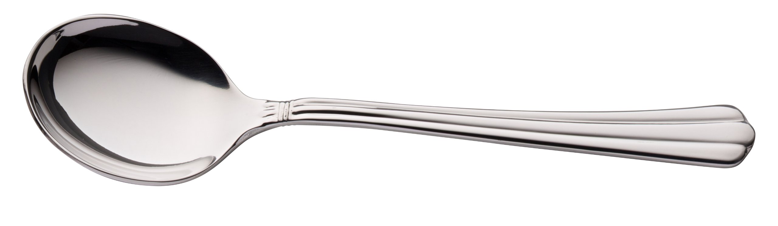 Utopia F33006 Byblos Soup Spoon, Contemporary Cutlery 18/10 (Pack of 12)