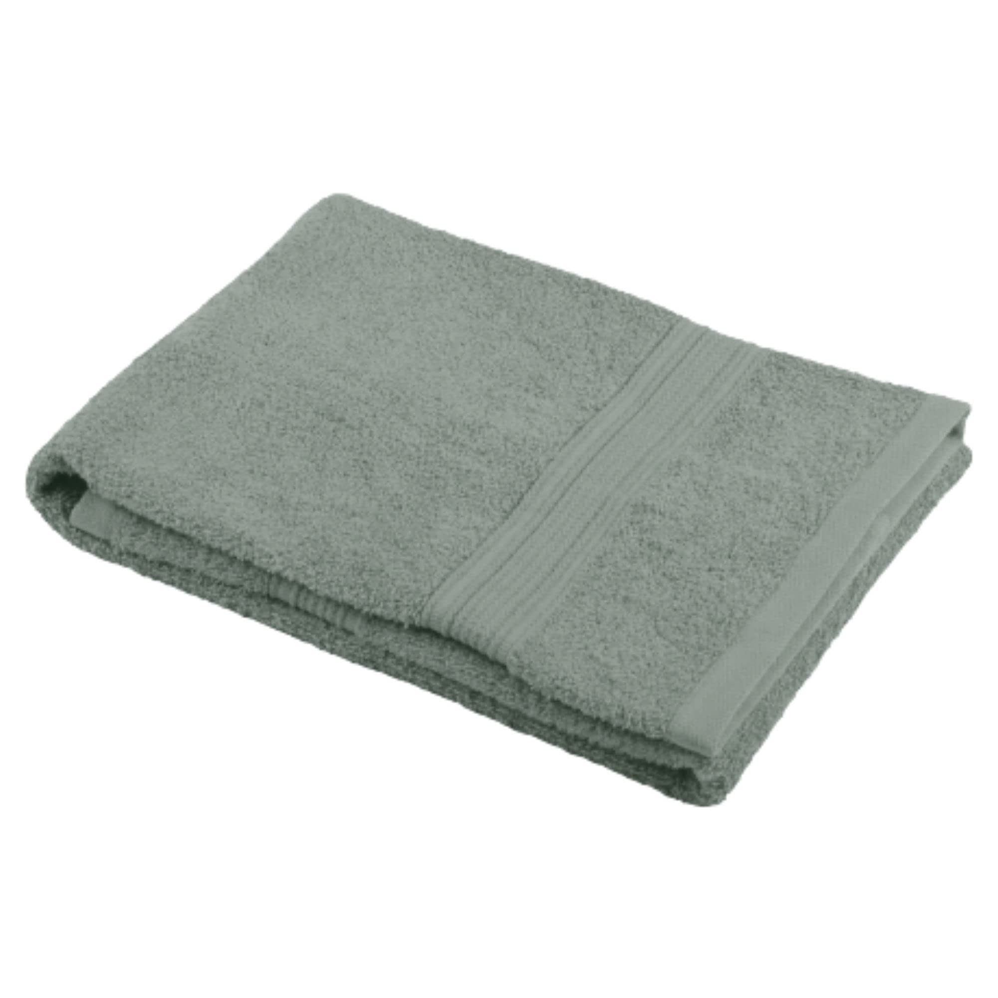 Stof - Bath Towel - Size 30 x 50 cm - 100% Organic Cotton - Lichen Colour - Lagoon Model - Bath Linen - Wash at 40 cm