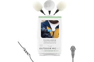 BUBBLEBEE INDUSTRIES Bubblebee Outdoor Mic Kit for Sennheiser ME 2 Mic – Wind Noise Reduction Dead Cat Lavalier Microphone Wind Muff - Content Creators, Videographers, Audio Engineers & Filmmakers