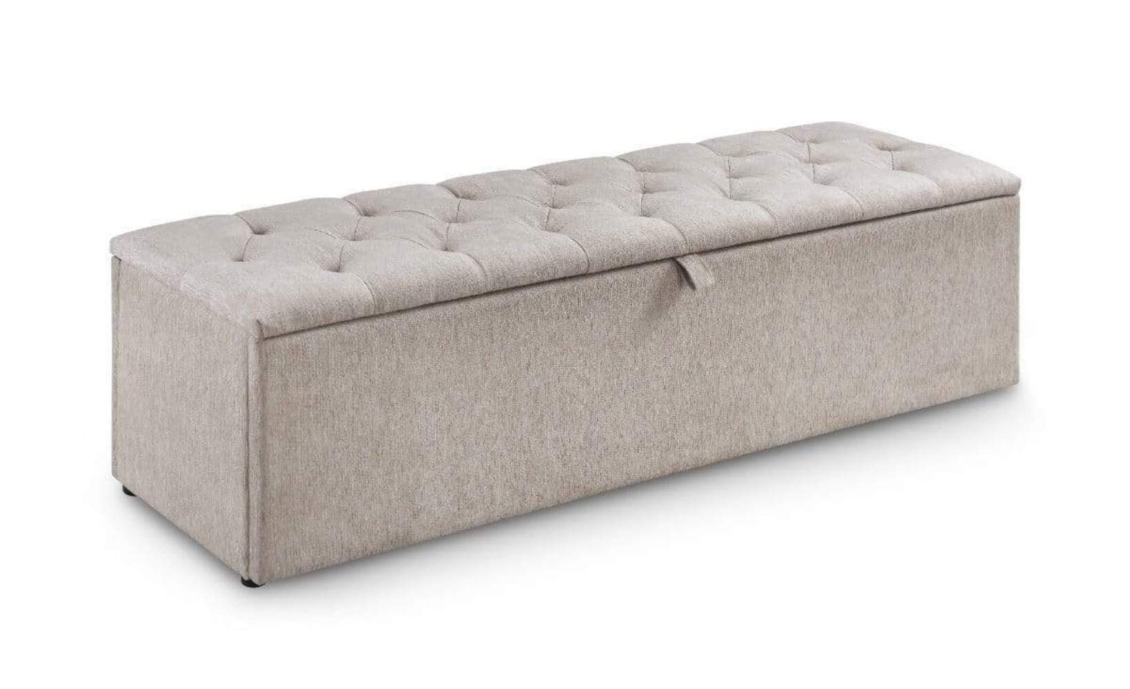 Julian Bowen Ravello Blanket Box - Mink Chinelle Storage Benches