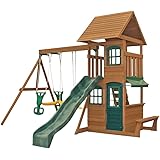 kidkraft laurentian wooden swing set
