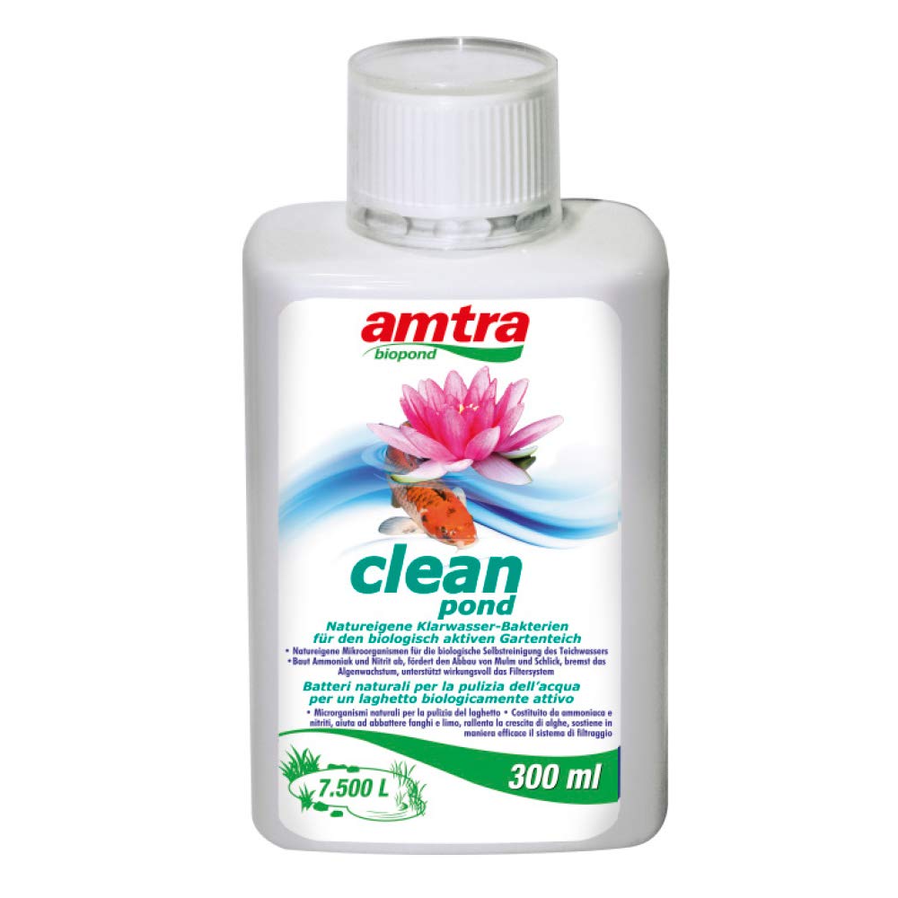 AMTRA Bio-Pond for Aquarium Water Treatments and Test Kits, Clean, 300 ml