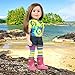 Maplelea Charlsea 18 Inch Doll (Long Layered Auburn Hair, fair Skin, Blue/Grey Eyes)