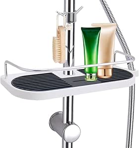 LEEFE Estante para Ducha de Espacio Aluminio, Estanterías Desmontable