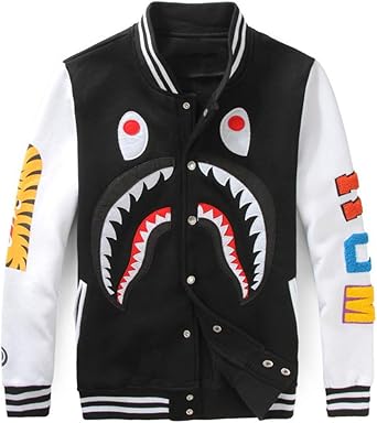 bape shark varsity jacket