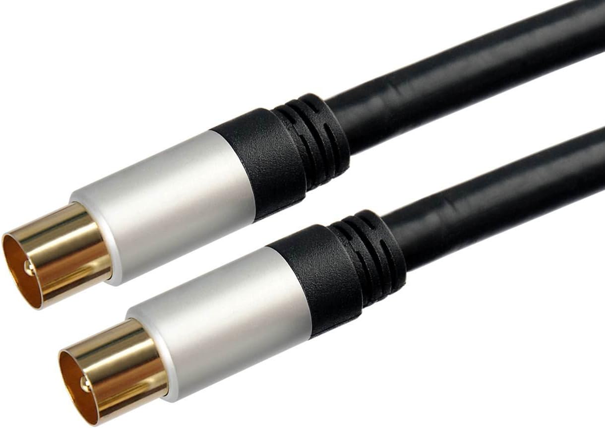 C4A® 7. 5m Quality M-M coaxial Lead / 7.5 Metres/Aluminium Series