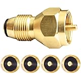 Joywayus Propane Tank Refill Adapter with 4 Propane Bottle Caps Universal for All 1 lb Propane Tank Small Cylinders - Safest 