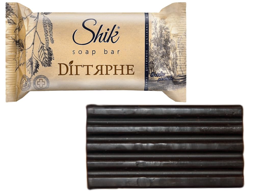Shik 140g Natural Ukraine Birch Tar Soap Bar Antiseptic Acne Antibacterial