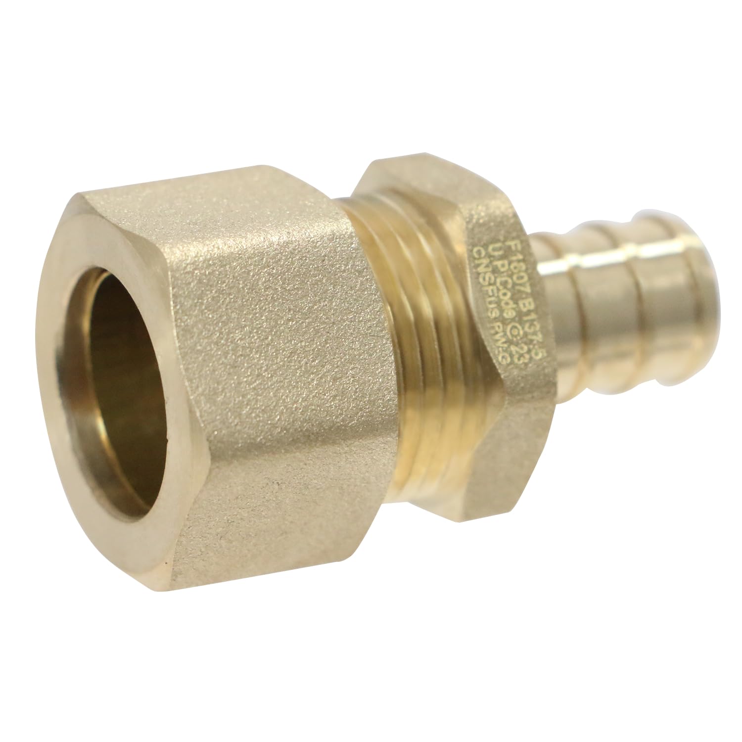 Photo 1 of XFITTING OD compression 5/8 Inch x 1/2 Inch Pex Transition Straight Adapter, 26-5-3=2X, 2 Pieces