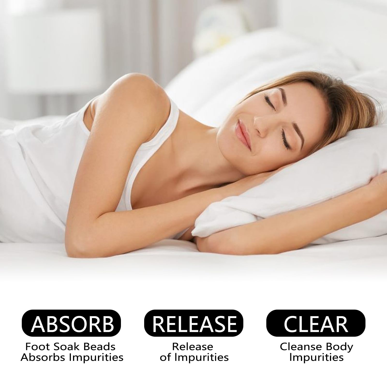 25PCS Herbal Body Detox Foot Soak Beads, Detox & Shaping Cleansing for Men and Women, Daily Rebody Body Detoxingherbs Foot Soak Beads for a Relaxing and Soothing Experience (5 Pack /25 PCS)