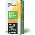 Fiber Gourmet Pasta - Light Lasagna Pasta - Low Net Carb, Fiber-Rich, Low Calorie, Healthy Pasta - Made in Italy, Kosher, Vegan, Non-GMO - 8 Oz, Pack of 2