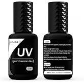 UV Eyelash Extension Glue 1 Sec Dry 5ml UV Light Clear Low‑Fume Adhesive | Led Lash Glue,UV Lash Lamp, 7-8 Weeks Lasting, UV Glue Lash Extensions Use for Professional Salon by LAVA