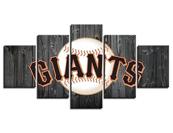 Miauen San Francisco Giants Wall Art Canvas Prints Decoration Mlb Baseball Team Wall Decor Painting Pictuers Posters With Frame Ready To Hang 60 Wx32 H Amazon In Home Kitchen