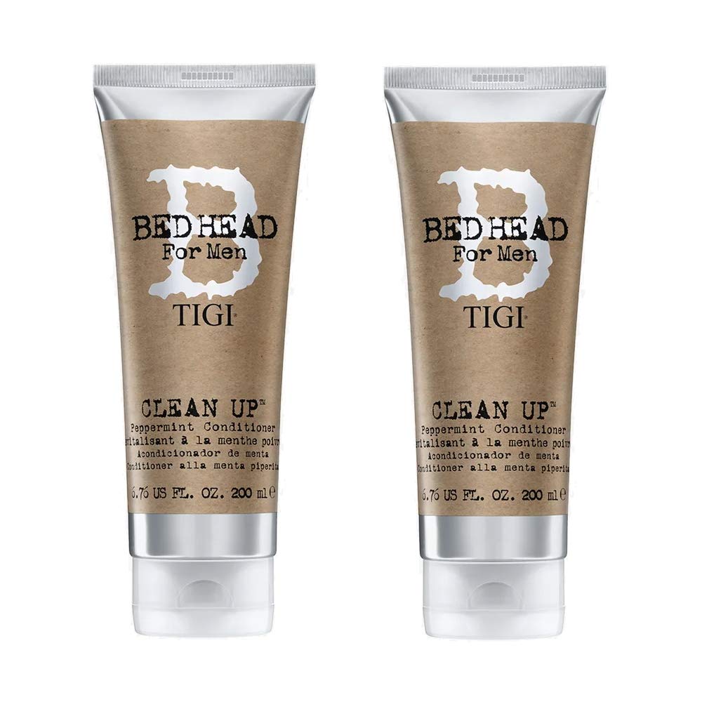 2 x Tigi Bed Head For Men Clean Up Peppermint Conditioner 200 ml