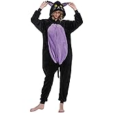 Solvienne Unisex Adult Animal Onesie Pajamas, Men Women Flannel Halloween Cosplay Costume