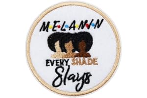 ROCKAPATCH Melanin Every Shade Slays Embroidered Iron On Patch BLM Black Lives Matter