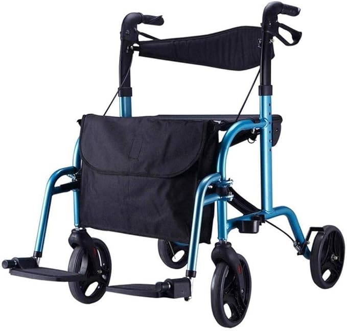 Walking Frames with Wheels and Seat Folding for Seniors Aid Medical