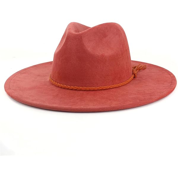 Wide Brim Vegan Felt Rancher Hat - Womens Fedora Style with  display picture 2