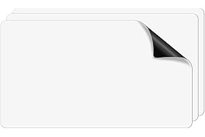 FLEXIBLE MAGNETS Flexible Magnetic Sheet with Rounded Corners - White, Super Strong & Ideal for Crafts - Commercial Inkjet Printable 12" x 24" x 30 mil (12 Pack)