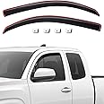 ISSYAUTO in-Channel Rain Guards Compatible with 2016-2023 Tacoma Access Cab Side Window Deflectors, Smoke Vent Window Visors, 2 Pieces