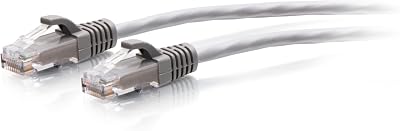 C2G 6.1M 20Foot CAT6A Flexible Slim Ethernet Cable 10Gbps Gaming Router Grey