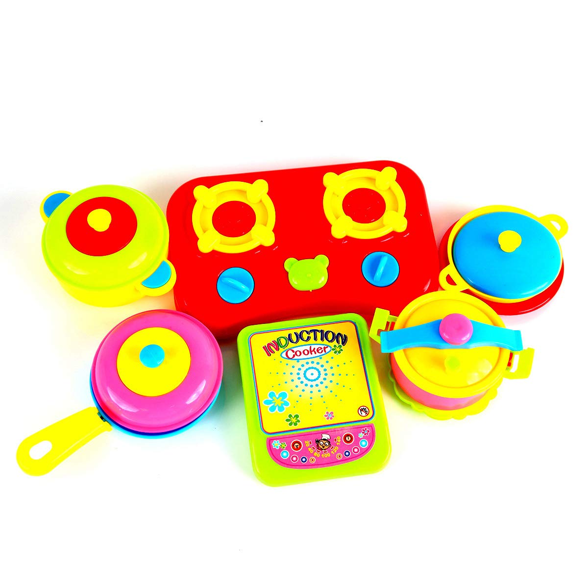 Kids Tableware Dishes Playset for Kids Age 3 Years and Up Random Styles