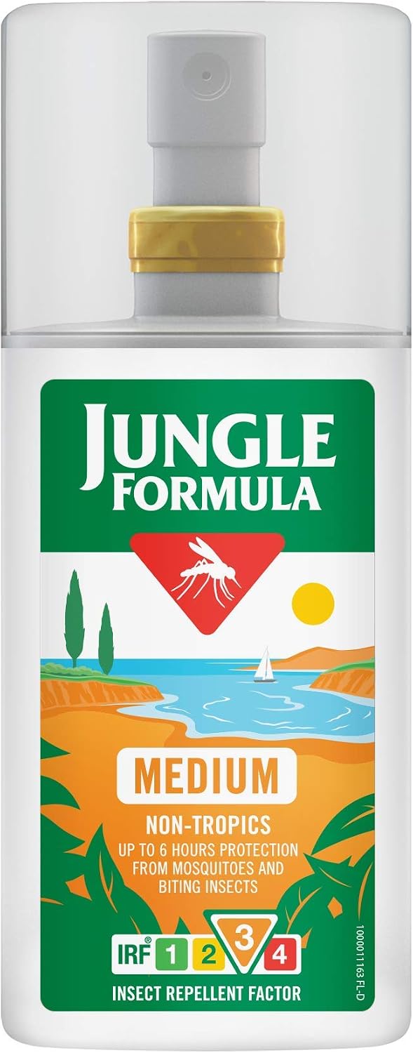 Jungle Formula Medium Protect Insect Repellent (90ml Spray Bottle), 90 ml (Pack of 1)
