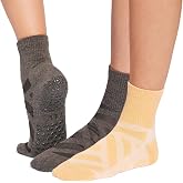 TAVI Aria Pilates Socks - Grip Socks for Women with Non-Slip Grippy Sole and Arch Support, Wear for Yoga, Barre, Dance