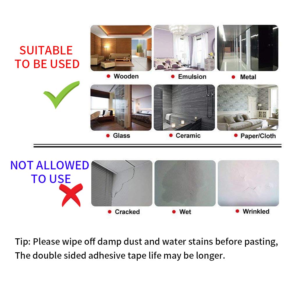 Kaisiking Double Sided Adhesive Tape 5mm / 10mm x 25M Heat Resistant High Adhesion Transparent Acrylic Tape, LCD Screen Repair Sticker for Cell Phone Touch Screen Repair
