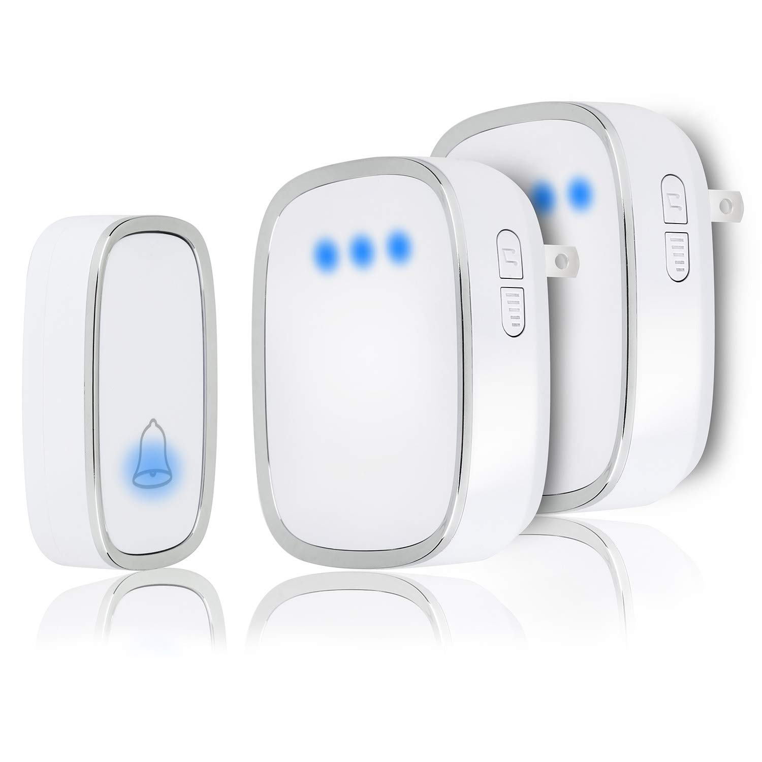 Buy AUTENS Wireless Doorbell, Waterproof Door Bell Chime Kit Battery