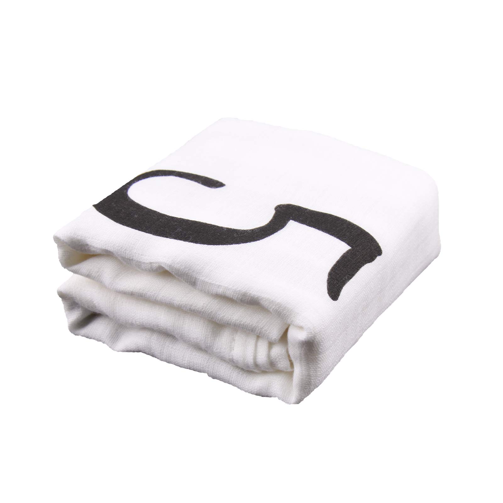 Moonen Baby Monthly Milestone Blanket 40x40 Inch Organic Cotton Swaddle Throw Photography Background Blanket Includes Picture Frame and Baby Photo Props Milestone Blanket for Boy & Girl 1 to 12 Months