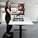 Koozam Standing Desk with Anti Fatigue Mat, Height - Adjustable Desk - Standup Workstation - Largest Surface 32 inches Wide, Convert Any Desk to Sit Stand up, Comes Fully Assembled, Office