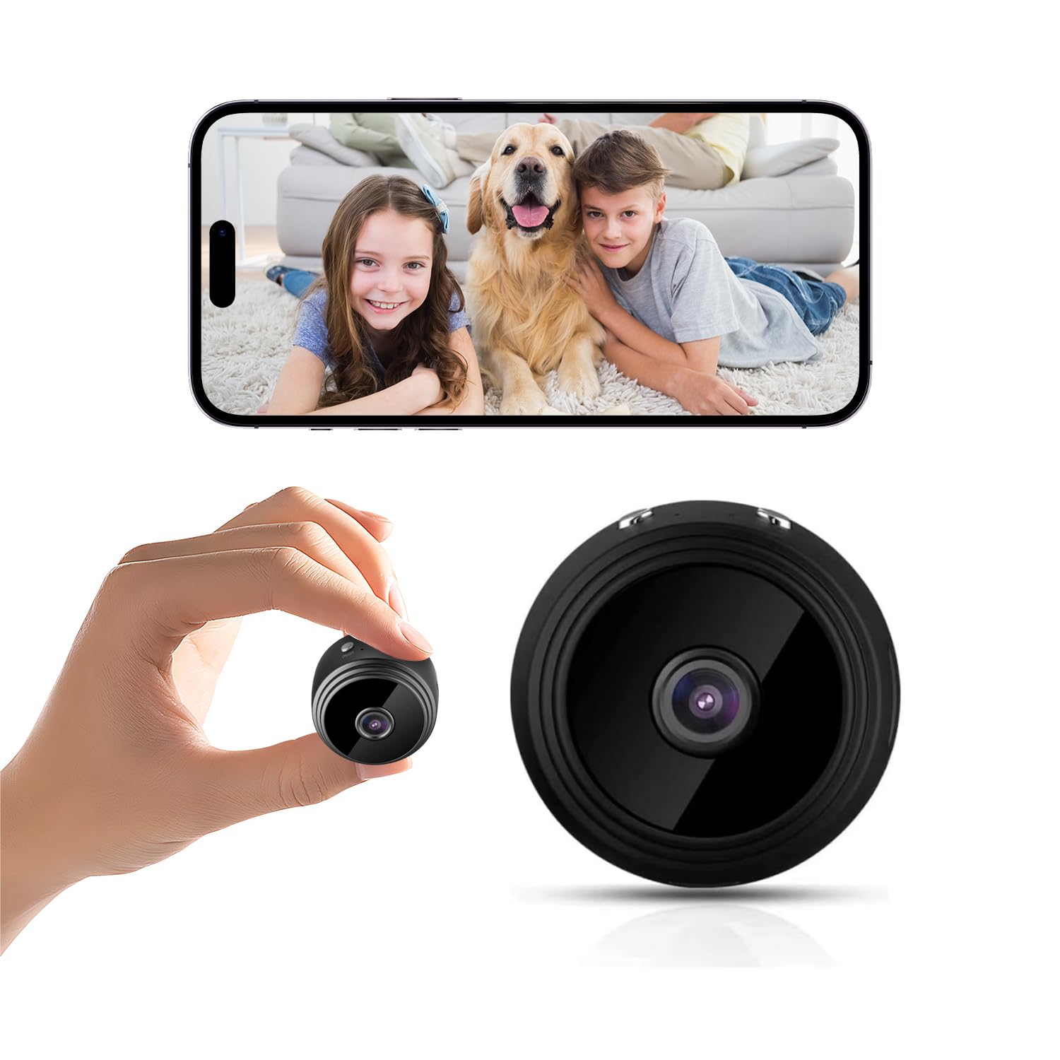 Photo 1 of 1080P Indoor Hidden Camera Wireless, WiFi Wireless Small Camera, Home Security Camera for Pet, Baby with Motion Detection, Night Vision, App Control