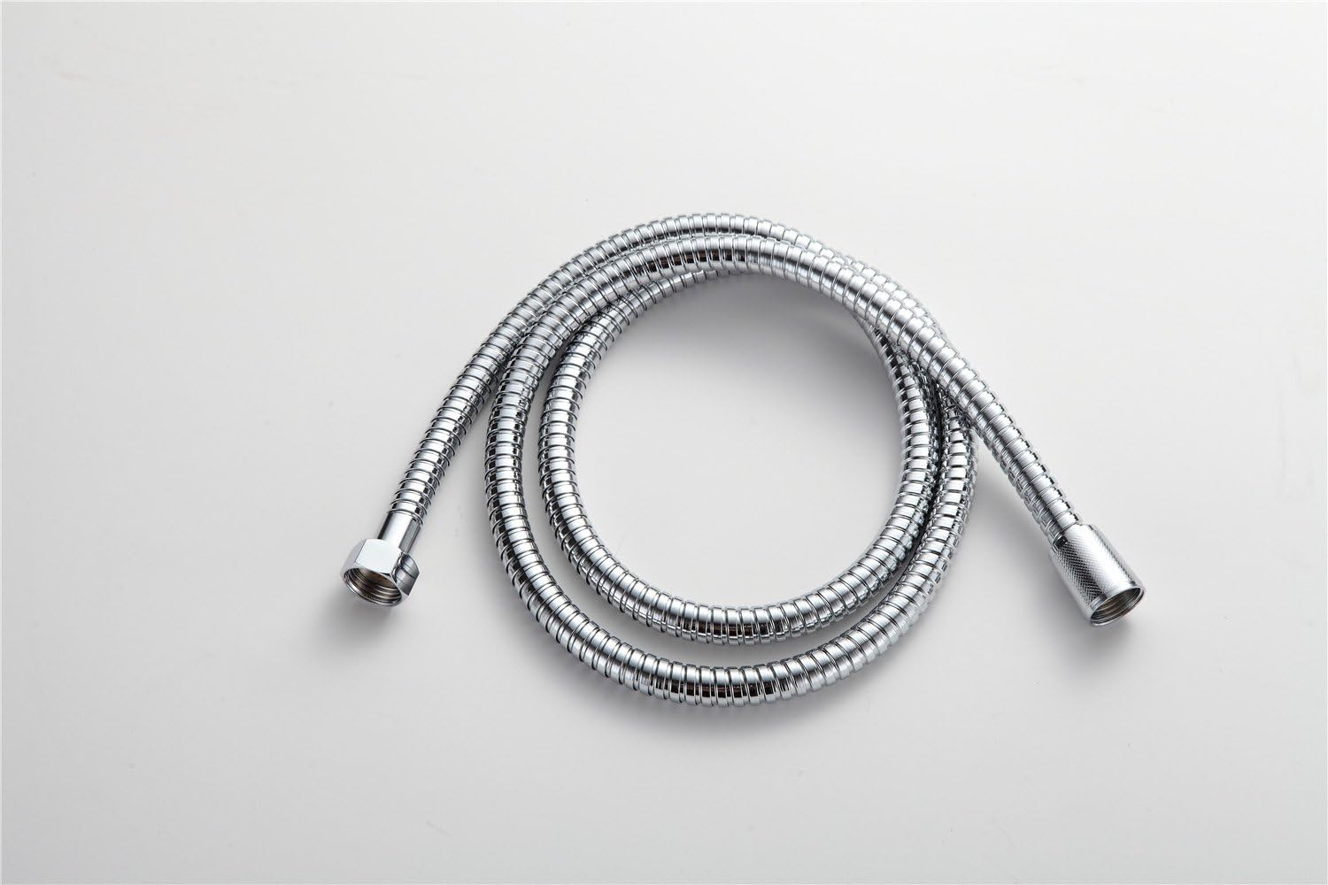 NIHE Rain shower hose stainless steel metal spring telescopic tube explosion-proof shower shower tube (150cm)
