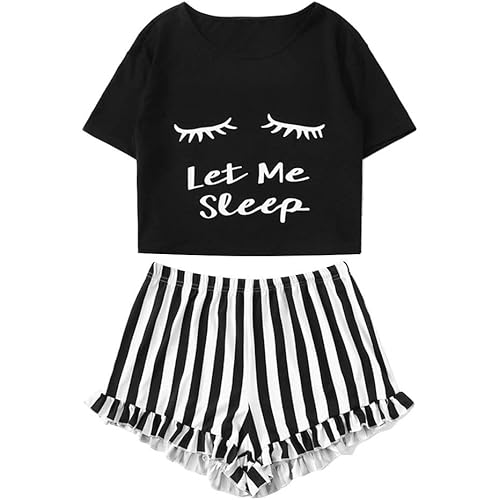 Top for Women Fashion 2020 Pajamas Set Casual Clothing Suit Female T Shirt Tops Shorts
