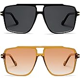 VANLINKER Polarized Trendy Oversized Aviator Sunglasses for Women Men 2025 Retro Shades VL9853