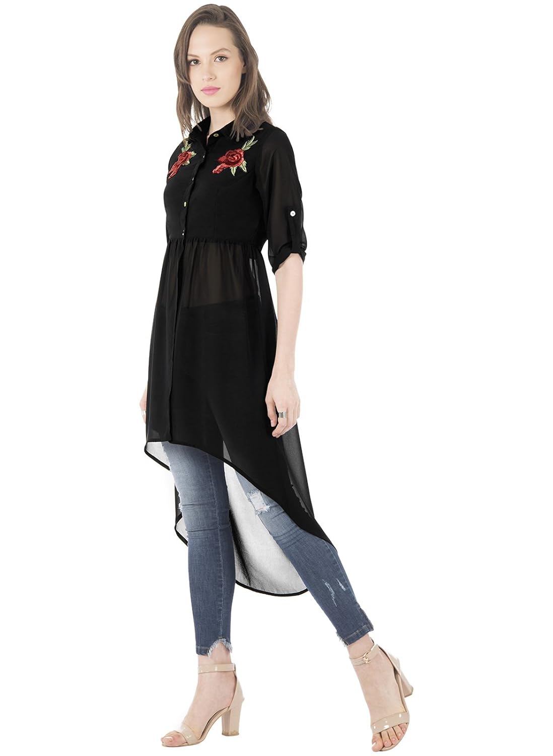 faballey women's plain regular fit shirt