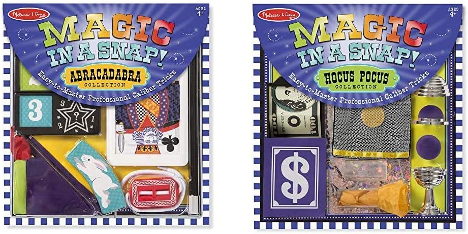 Melissa & Doug Magic in a Snap Abracadabra Collection & Magic in a Snap! Hocus-Pocus Collection