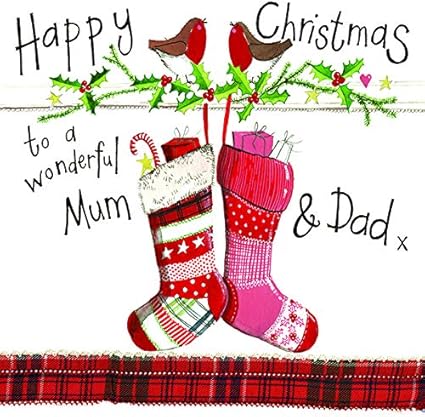 mum and dad christmas stockings