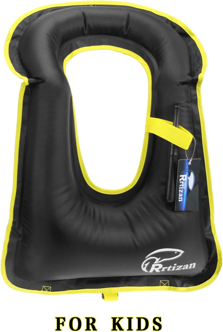 Rrtizan Children Portable Inflatable Life Jacket Snorkel Vest,Swimming Life Vest for Boys & Girls