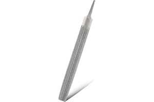 Bivethoi 6 Inch Half Round Cut File, High-Carbon Steel Double Cut Teeth Single Hand File Without Handle Suitable for Wood, Metal, Sharpening